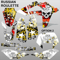 HUSQVARNA CR WR 125 2009-2013 RUSSIAN ROULETTE motocross decals set MX graphics