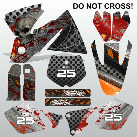 KTM SX 1998-2000 DO NOT CROSS motocross decals racing stripes set MX graphics