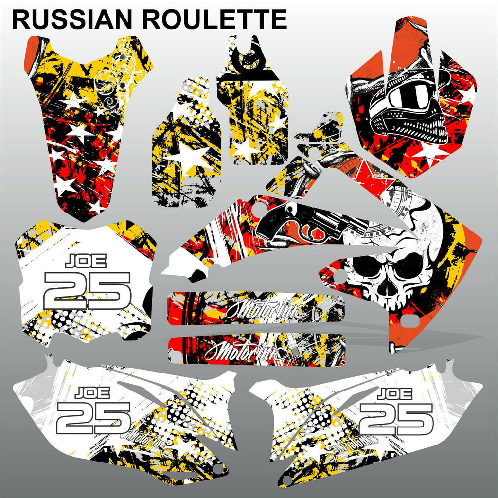 Honda CRF 450 2009-2012 RUSSIAN ROULETTE race motocross decals MX graphics set