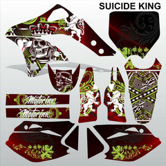 Kawasaki KXF 450 2006-2008 SUICIDE KING motocross racing decals set MX graphics