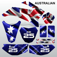 Yamaha TTR 110 2008-2019 AUSTRALIAN motocross racing decals set MX graphics