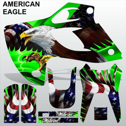 Kawasaki KLX300 1993-1996 AMERICAN EAGLE motocross racing decals MX graphics