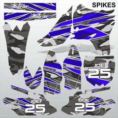 Yamaha YZF 450 2010-2013 SPIKES motocross racing decals set MX graphics kit
