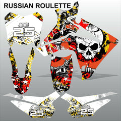 Honda CRF 110F 2013-2014 RUSSIAN ROULETTE motocross decals MX graphics kit