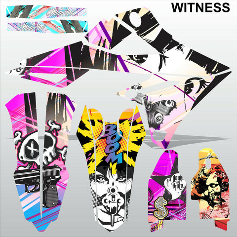 SUZUKI RMZ 450 2018-2021 WITNESS motocross racing decals set MX graphics kit