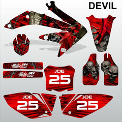 Honda CRF 450 2008 PUNISHER SKULL DEVIL motocross decals set MX graphics kit