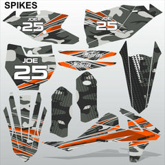 KTM SXF SX 125-450 2016-2018 SPIKES motocross racing decals set MX graphics kit
