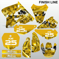 SUZUKI RM 80-85 2000-2018 FINISH LINE motocross racing decals MX graphics kit