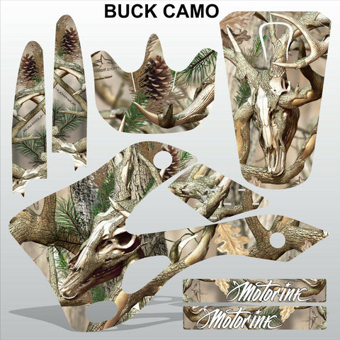 Kawasaki KX125-250 1999-2002 BUCK CAMO motocross decals set MX graphics kit