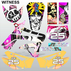 TM MX 125 250 300 450 2008-2014 WITNESS motocross decals set MX graphics kit