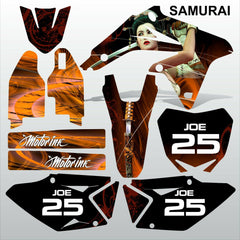 Suzuki RMZ 450 2008-2017 SAMURAI motocross racing decals set MX graphics kit