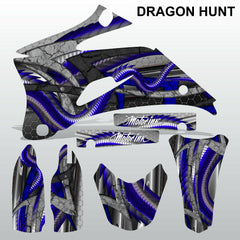 Yamaha YZF 250 450 2008 DRAGON HUNT motocross decals set MX graphics kit