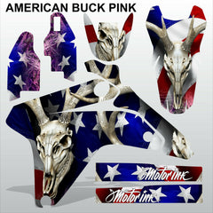 SUZUKI RMZ 450 2006 AMERICAN BUCK PINK motocross racing decals set MX graphics