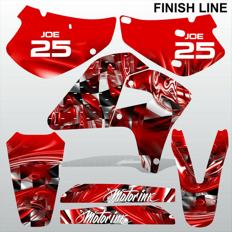 Honda XR650R 2000-2009 FINISH LINE racing motocross decals MX graphics kit