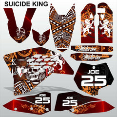 KTM SX 2007-2010 SUICIDE KING motocross racing decals set MX graphics stripes