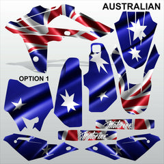 HUSQVARNA CR WR 125 2009-2013 AUSTRALIAN motocross decals set MX graphics kit