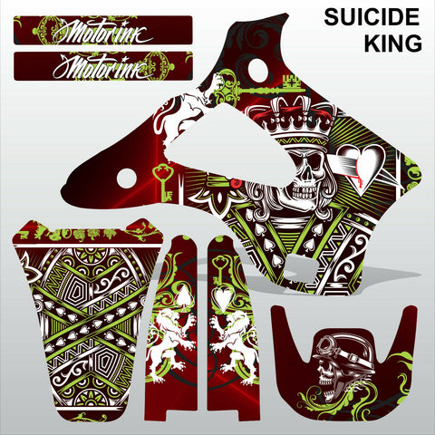 Kawasaki KX125-250 1994-1998 SUICIDE KING motocross decals set MX graphics kit