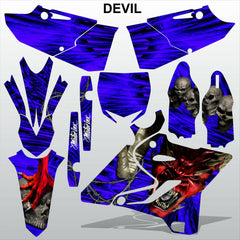 Yamaha YZ 125 250 2015-2017 DEVIL PUNISHER motocross racing decals MX graphics