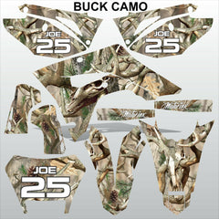 Honda CRF 450X 2018-2021 BUCK CAMO motocross racing decals set MX graphics kit