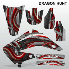 Honda CR125 CR250 2002-2007 DRAGON HUNT motocross decals set MX graphics kit