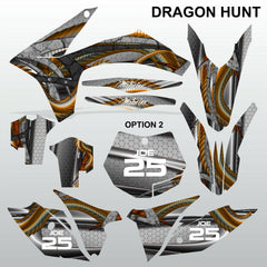 KTM EXC 2012-2013 XC 2011 DRAGON HUNT motocross decals set MX graphics kit