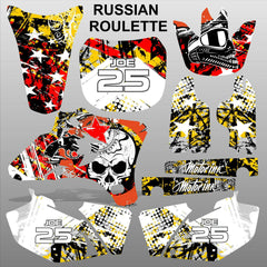 Yamaha YZF 250 450 2003-2005 RUSSIAN ROULETTE motocross decals set MX graphics