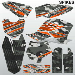 KTM SX 65 2009-2012 SPIKES motocross racing decals MX graphics stripes kit