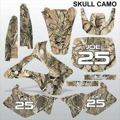Kawasaki KX125-250 1994-1998 SKULL CAMO motocross racing decals set MX graphics