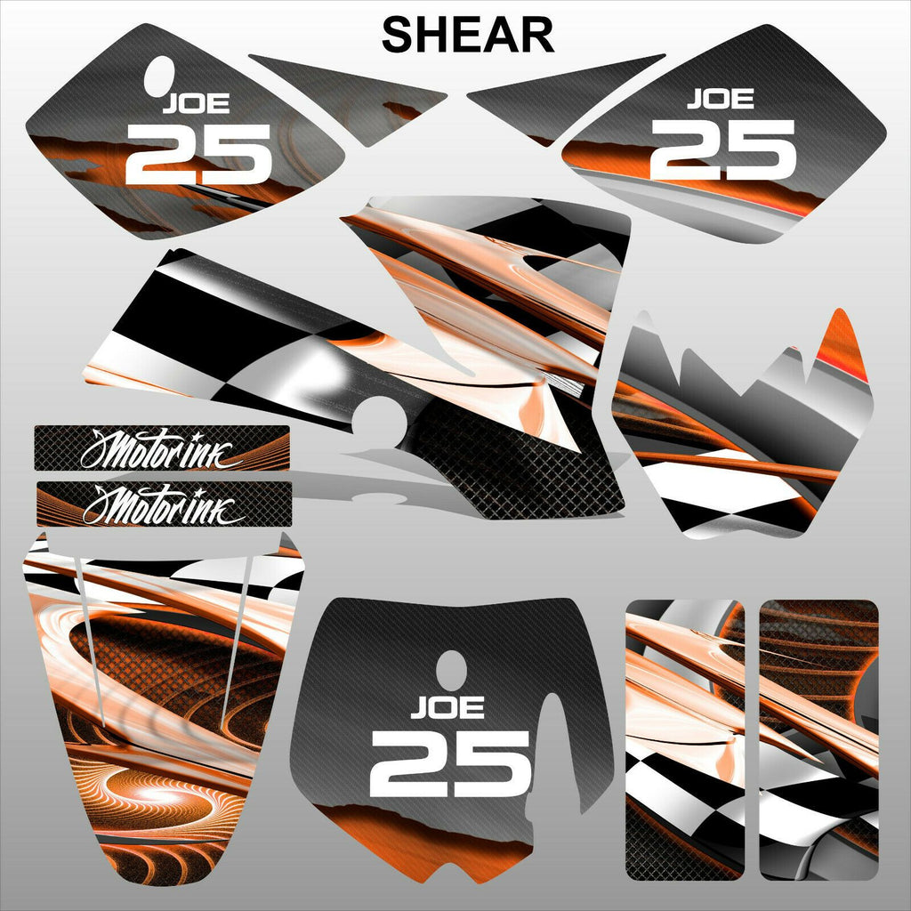 KTM SX 50 2002-2008 SHEAR motocross racing decals stripe MX graphics kit