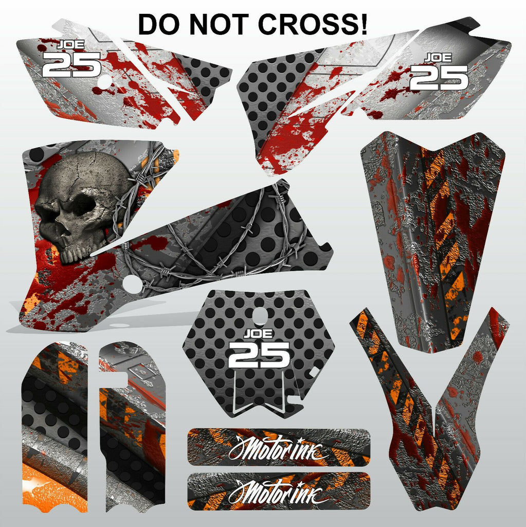 KTM SX 85-105 2003-2005 DO NOT CROSS motocross racing decals set MX graphics