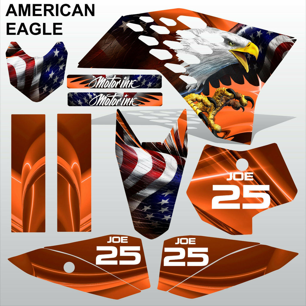 KTM SX 50 2009-2013 AMERICAN EAGLE motocross racing decals stripe MX graphics