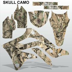 Kawasaki KXF 450 2012-2014 SKULL CAMO motocross racing decals set MX graphics