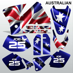 KTM EXC 2001-2002 AUSTRALIAN motocross decals  stripes set MX graphics kit