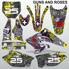 SUZUKI RMZ 250 2004-2006 GUNS AND ROSES motocross racing decals MX graphics kit