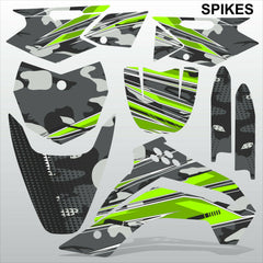 Kawasaki KLX 140 2008-2017 SPIKES motocross racing decals set MX graphics kit
