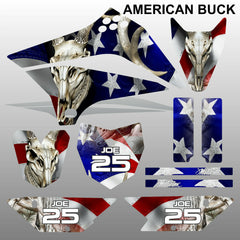 Kawasaki KLX 110 2010-2017 AMERICAN BUCK motocross decals stripe  MX graphics