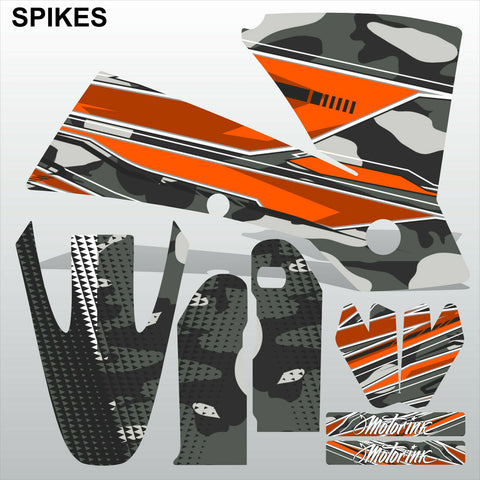 KTM SX 2001-2002 SPIKES motocross racing decals set MX graphics stripes kit
