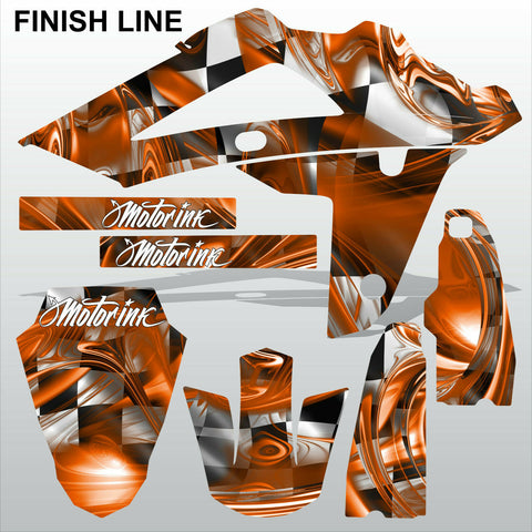 HUSQVARNA 250 450 510 2008-2010 FINISH LINE motocross decals set MX graphics kit