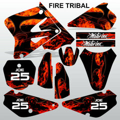 SUZUKI RM 85 2001-2012 FIRE TRIBAL motocross racing decals set MX graphics