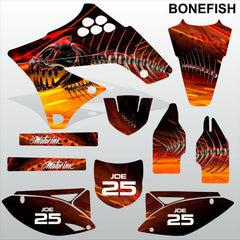 Kawasaki KXF 250 2009-2012 BONEFISH motocross decals set MX graphics kit