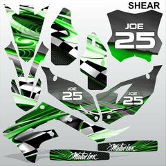 Kawasaki KXF 450 2019 SHEAR motocross racing decals set MX graphics stripes kit