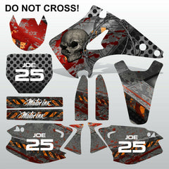 Kawasaki KX 125-250 2003-2009 DO NOT CROSS! motocross decals set MX graphics kit