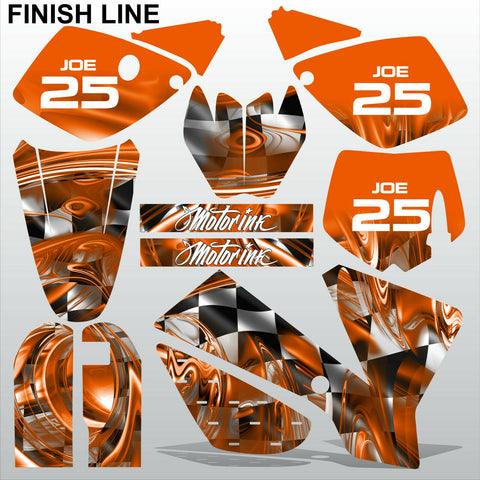 KTM SX 65 2002-2008 FINISH LINE motocross racing decals stripe MX graphics kit