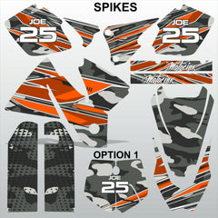 KTM EXC 1998-2000 SPIKES  motocross racing decals set MX graphics stripes kit