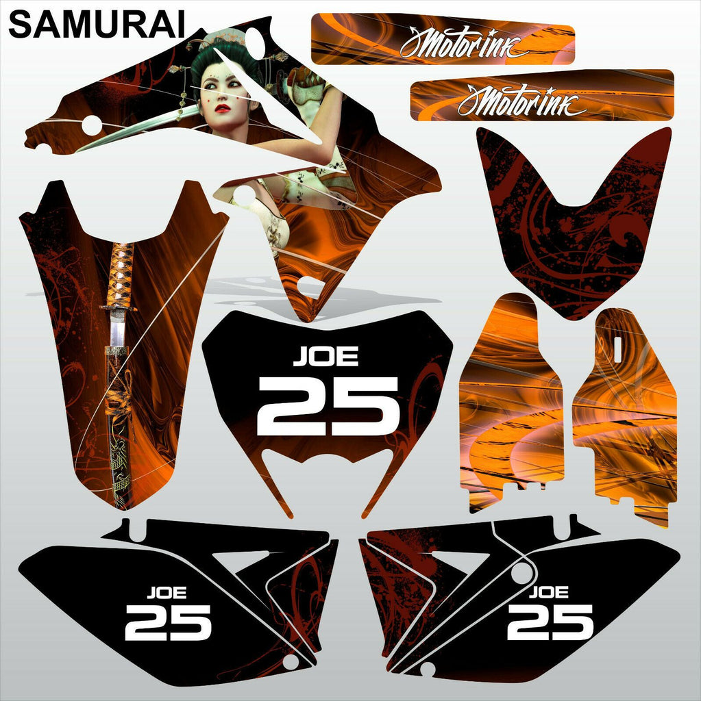 Suzuki RMX 450Z 2011-2013 SAMURAI motocross racing decals MX graphics kit