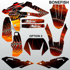 HUSQVARNA CR WR 125 2009-2013 BONEFISH motocross decals set MX graphics kit