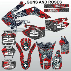 Honda CRF 250X 2004-2012 GUNS AND ROSES motocross decals set MX graphics kit