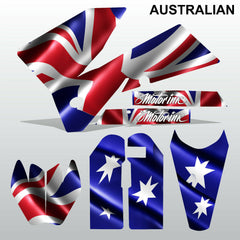 KTM EXC 2005-2007 AUSTRALIAN motocross decals stripes set MX graphics kit