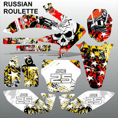 Honda CRF 450 2005-2007 RUSSIAN ROULETTE race motocross decals set MX graphics