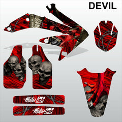 Honda CRF 450 2008 PUNISHER SKULL DEVIL motocross decals set MX graphics kit